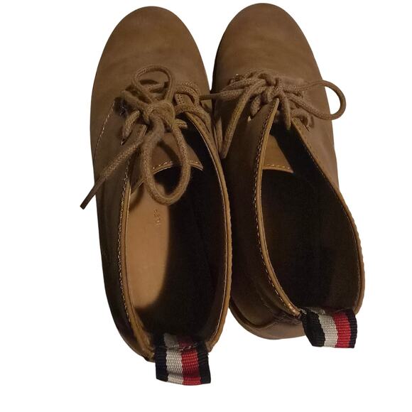 Tommy Hilfiger TWBENAY-SS Tan Faux Leather Ankle Lace Up Chukka Boots Womens 7 - Picture 6 of 10